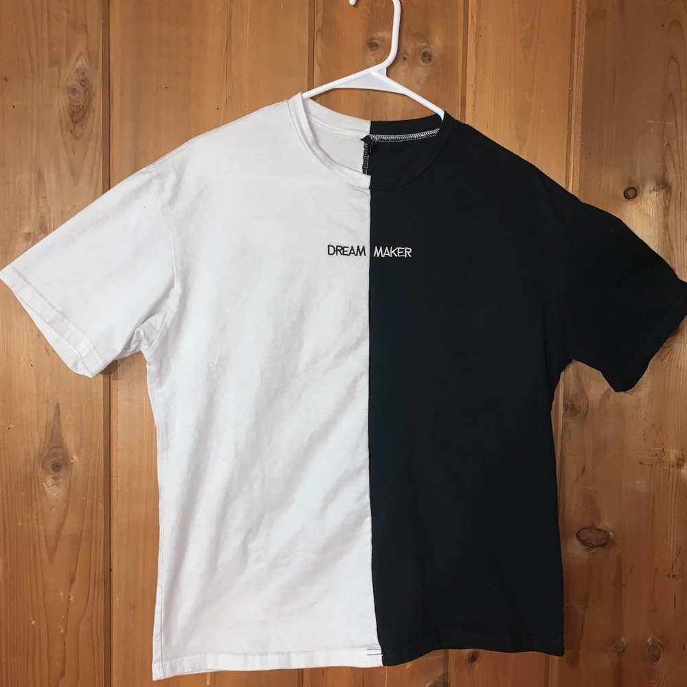 Black and white cloroblock “Dream Maker” T-shirt